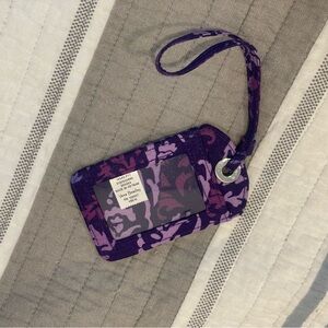Vera Bradley Plum Crazy Essential ID Luggage Tag #14545